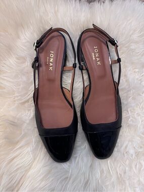 Jonak Paris Black Slingback Flats